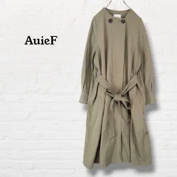 아위이에프 롱 코트 벨트 리본 포함 [ 38 ] 카키