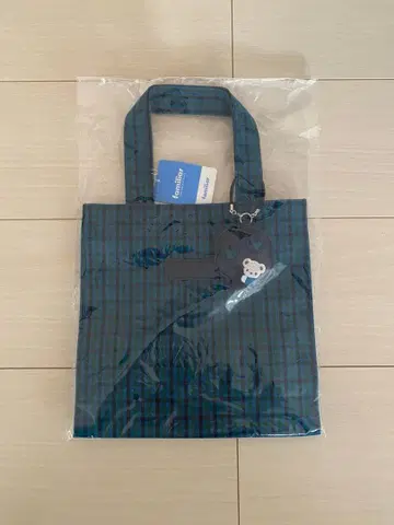 파밀리아 familiar 토트백 파랑 체크 소