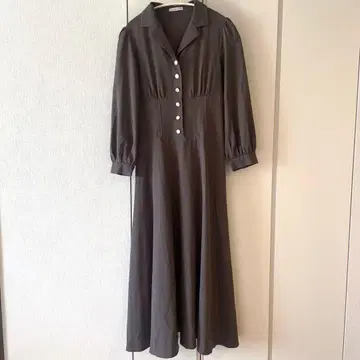 [새상품급] WILLSELECTION 코르셋풍 롱 원피스 브라운