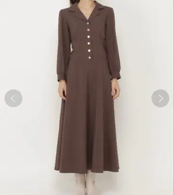 [새상품급] WILLSELECTION 코르셋풍 롱 원피스 브라운