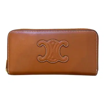 브라운 가죽 장지갑 로고