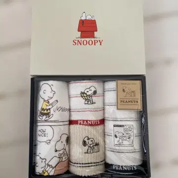 PEANUTS 스누피 타월 세트