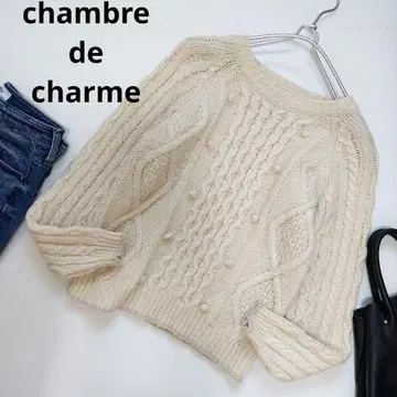 새상품급 chambre de charme 울 100% 니트 배송비 포함