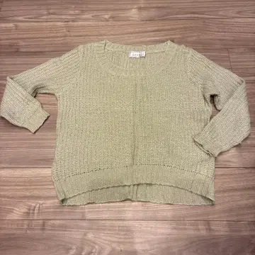 GRENCH 모헤어 혼방 니트 스웨터 골드 라메 입고 그레이지