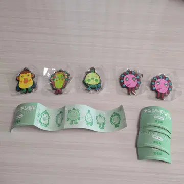 가챠가챠 난쟈몬쟈 캡슐 러버 키링 4종류 5개