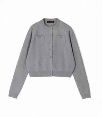 CABaN 코튼 캐시미어 크루넥 가디건 라이트 그레이 S