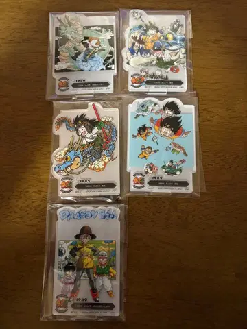 드래곤볼 40주년 F상 아크릴 5종 세트