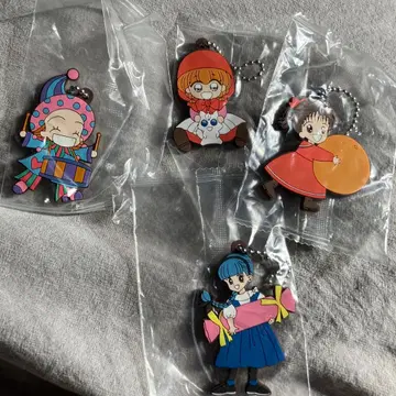 리본 캐릭터 러버 마스코트 4종 세트