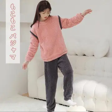 미사용 새상품 복슬복슬 파자마 룸웨어 귀여운 상하의 세트 홈웨어 핑크