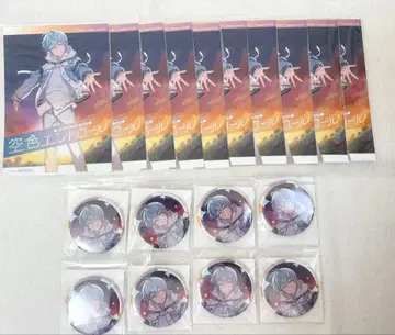 코론군 하늘색 엔드롤 캔뱃지 엽서