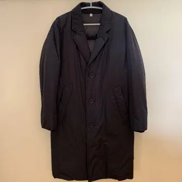 다운 코트 롱 기장 블랙