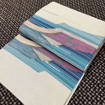 앤티크 오비 여름 오비 나고야 오비 화이트 계열