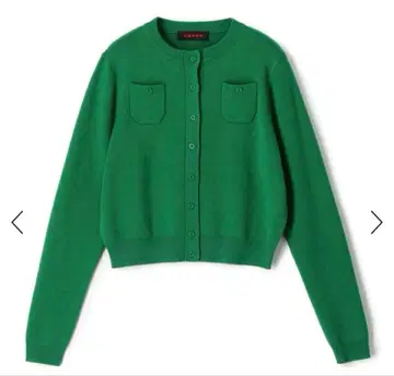 CABaN 코튼 캐시미어 크루넥 가디건 그린 XS