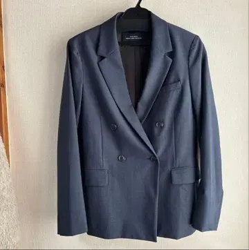 그린 레이블 릴랙신 더블 테일러드 자켓 네이비 36