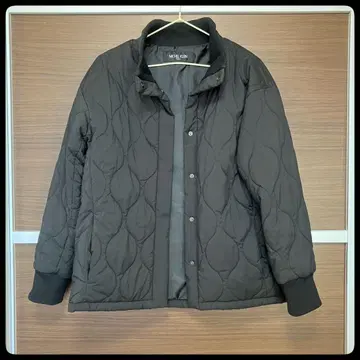 미쉘 크라운 블랙 퀼팅 자켓 L 사이즈