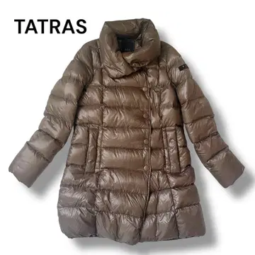타트라스 다운 자켓 롱 기장 A라인 XL 사이즈 브라운