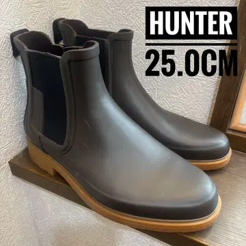 미사용 HUNTER 헌터 첼시 사이드 고어 레인부츠 25cm