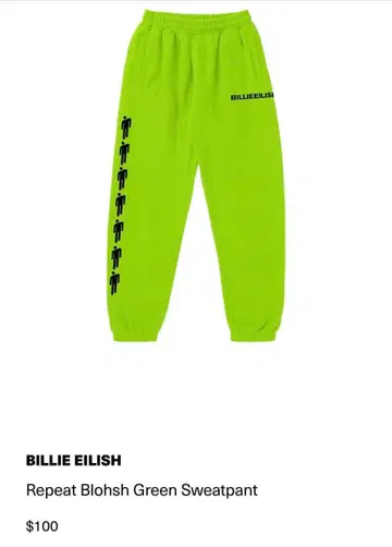 빌리 아이리쉬 맨투맨 팬츠