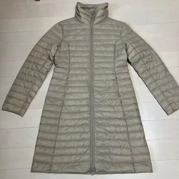 퀼팅 롱 자켓 L 사이즈 베이지