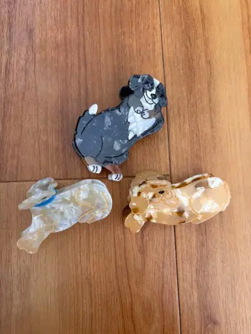 강아지 모티브 헤어 액세서리 3종 세트