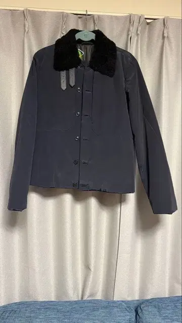 Paul Smith 네이비 무스탕 옷깃 자켓