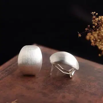 새상품 실버 925 클립형 귀걸이