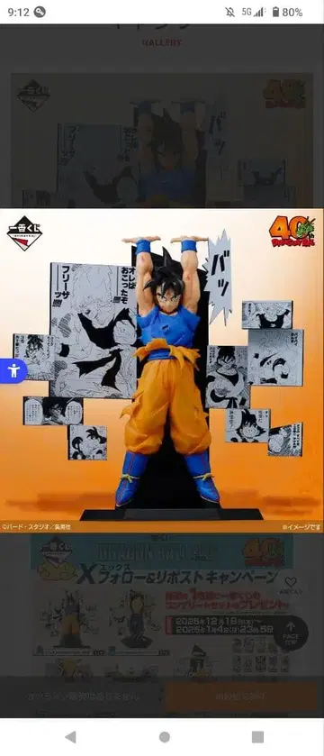 드래곤볼 40th Anniversary 손오공 A상