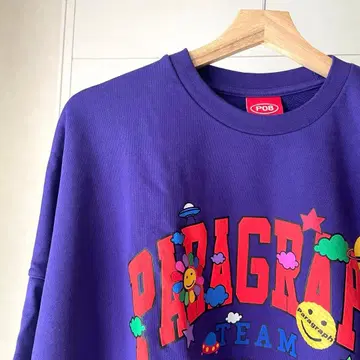 패러그래프 해피 로고 풀오버 맨투맨