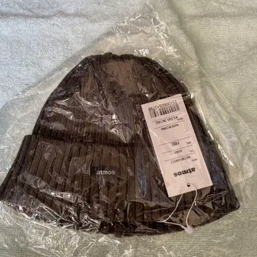 택 포함 새상품 atmos 니트 모자 브라운 프리 사이즈