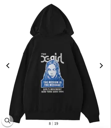 새상품 X-girl FACE LOGO SWEAT 엑스걸 후드티 xg