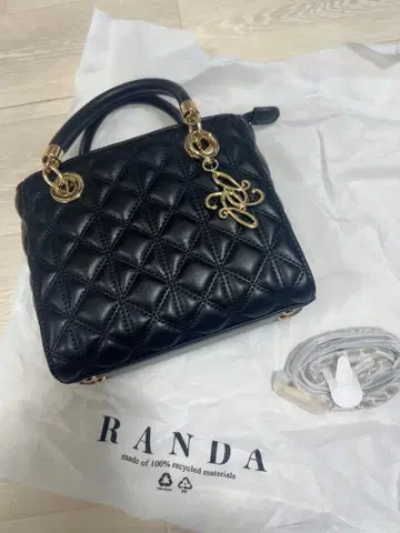 RANDA 2WAY 퀼팅백 블랙