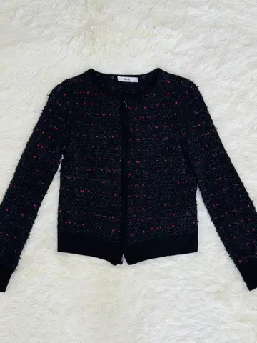 르네 ( Rene ) 의 트위드 패턴 니트 가디건