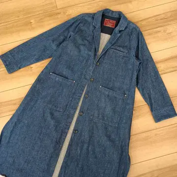 Sunny clouds 써니클라우드 면린넨 데님 롱 코트