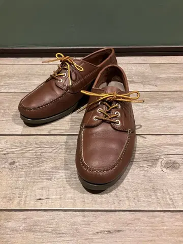 L.L.BEAN 핸드쏘운 모카신 슈즈 블루처 모카 부츠