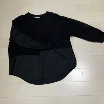 Bou Jeloud 블랙 긴팔 셔츠 FREE 사이즈