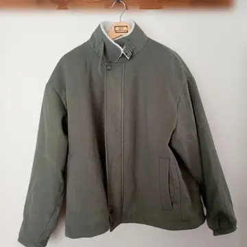 올리브 그린 보아 라이닝 자켓