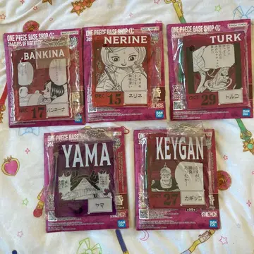 원피스 베이스샵 제일복권 아크릴 블록 참상 5개 세트