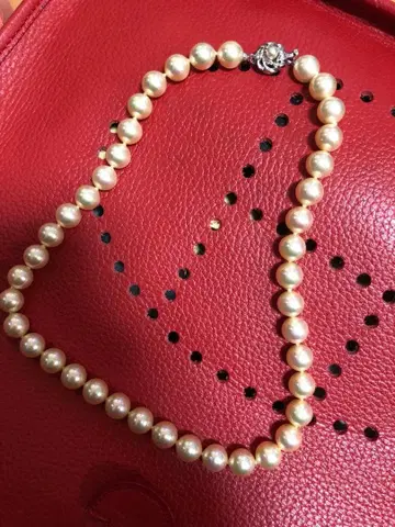 Majorica 크림색 펄 목걸이