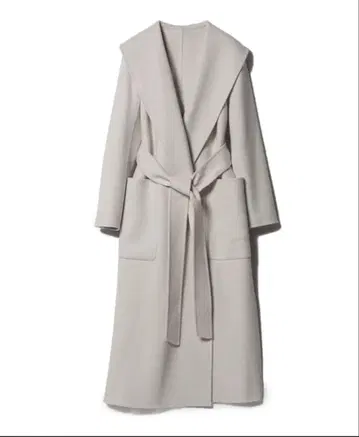 ESTNATION 울 숄카라 롱 코트