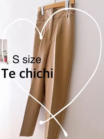 [ Te chichi ] 하이웨스트 센터 프레스 미 실루엣 팬츠 S