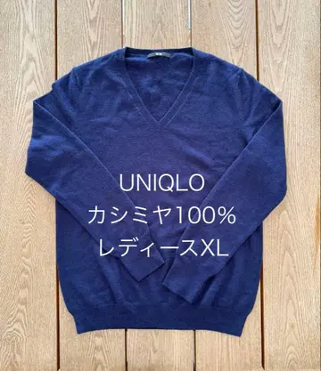 UNIQLO 캐시미어 100% 여성용 XL 스웨터