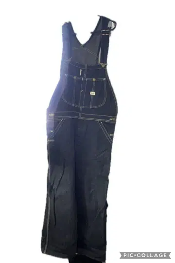 Lee 다크 데님 오버롤