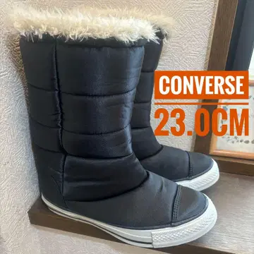 컨디션 최상 CONVERSE 퍼 포함 롱 부츠 방한 23.0cm