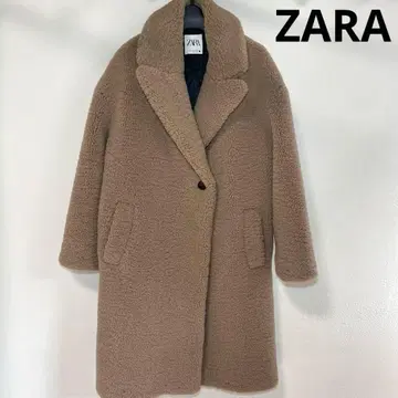 [새상품급] ZARA 테디베어 보아 롱 코트 USA 사이즈 M