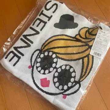 새상품 D.KELLY 캐릭터 패턴 니트 핸드백