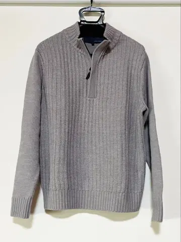 JOSEPH ABBOUD 그레이 하프 지퍼 드라이버 니트 L 사이즈