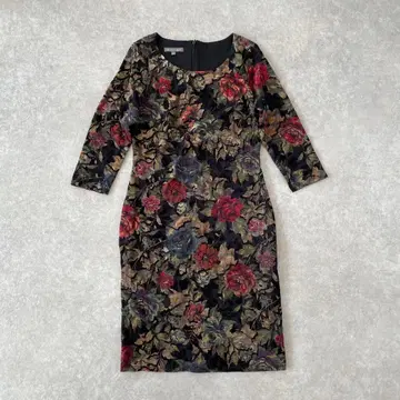 [ 새상품 ] 로라 애슐리 벨로아 플라워 원피스