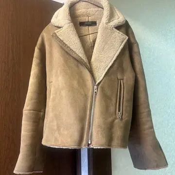 자라 베이직 라이더 페이크 무스탕 보아 자켓 [ M ]