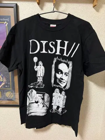 DISH// TRIANGLE 호러 셔츠 블랙 M