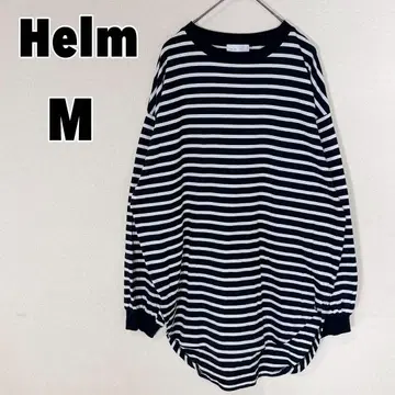 Helm 시마무라 (M) 보더 롱 T 티셔츠